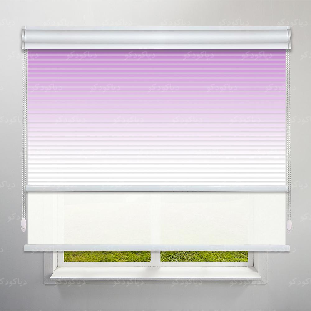 عکس محصول پرده شب و روز 1 سانتی طرح گردینت رنگ بنفش کد HS1-21