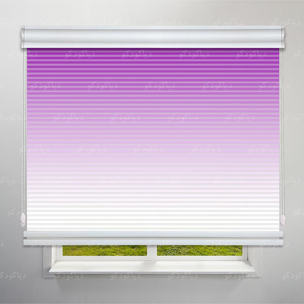 عکس محصول پرده شب و روز 1 سانتی طرح گردینت رنگ بنفش کد HS1-21