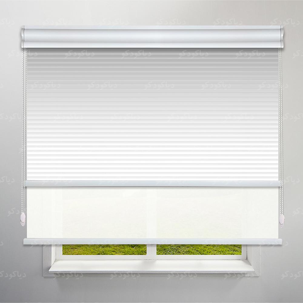 عکس محصول پرده شب و روز 1 سانتی طرح گردینت رنگ مشکی کد HS1-22