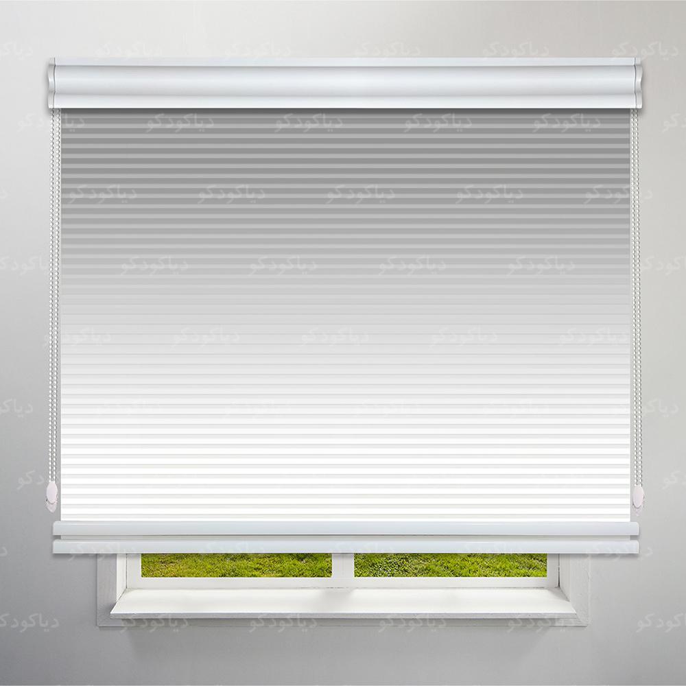 عکس محصول پرده شب و روز 1 سانتی طرح گردینت رنگ طوسی کد HS1-03