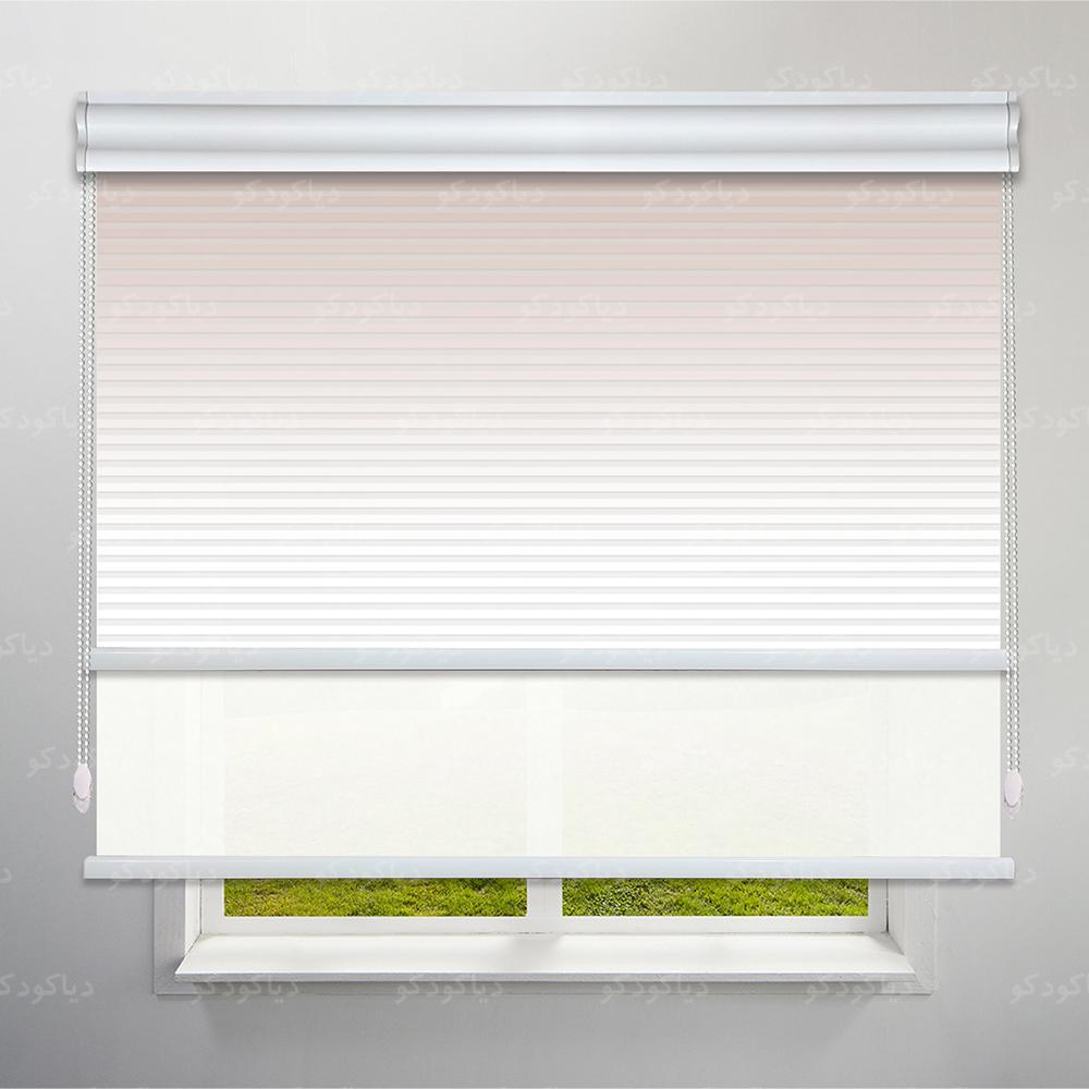 عکس محصول پرده شب و روز 1 سانتی طرح گردینت رنگ نسکافه ای کد HS1-04