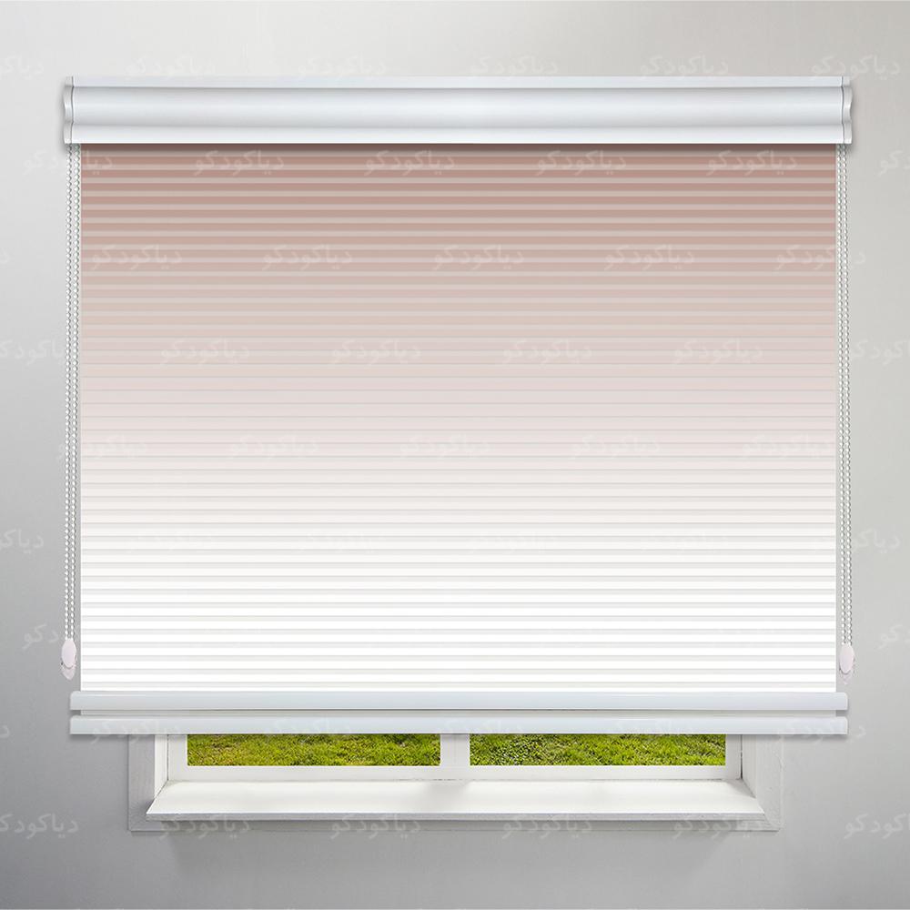 عکس محصول پرده شب و روز 1 سانتی طرح گردینت رنگ نسکافه ای کد HS1-04