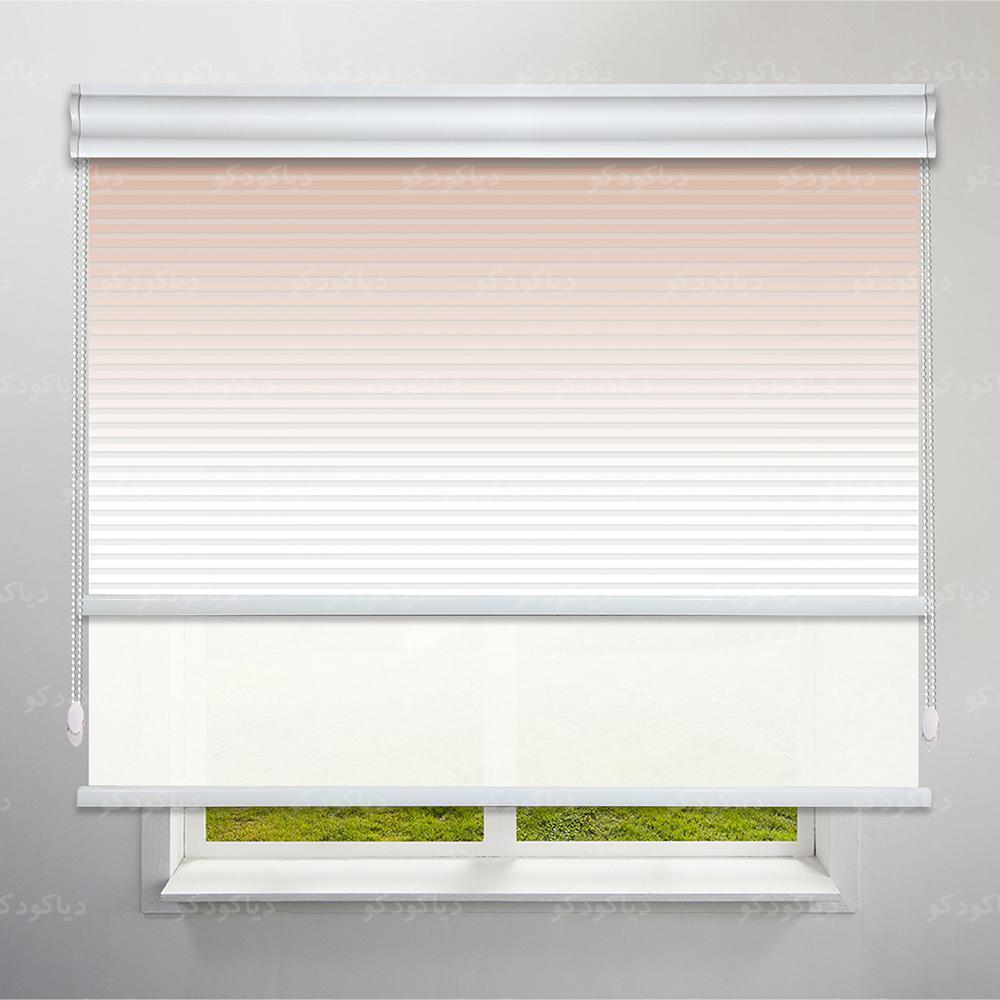 عکس محصول پرده شب و روز 1 سانتی طرح گردینت رنگ قهوه ای شتری کد HS1-05