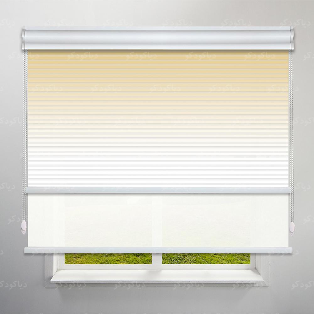 عکس محصول پرده شب و روز 1 سانتی طرح گردینت رنگ طلایی کد HS1-07