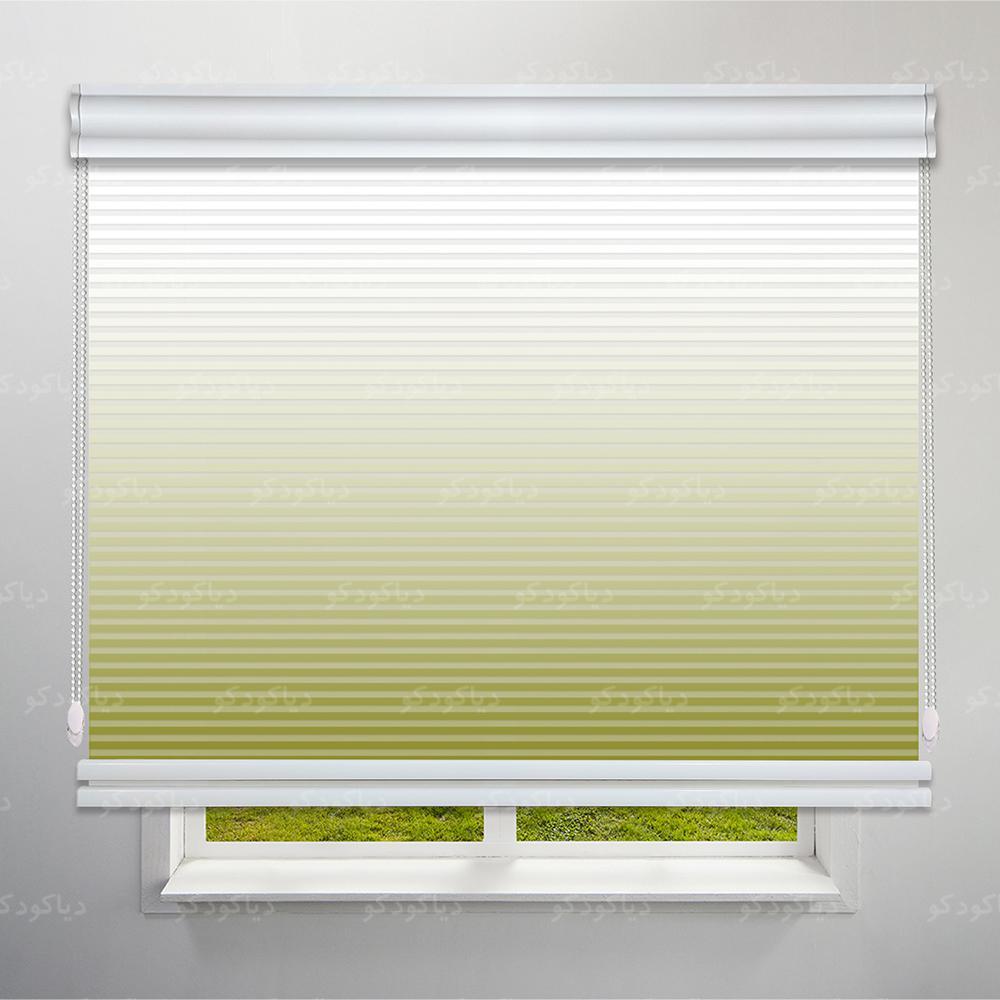 عکس محصول پرده شب و روز 1 سانتی طرح گردینت رنگ سبز زیتونی کد HS2-11