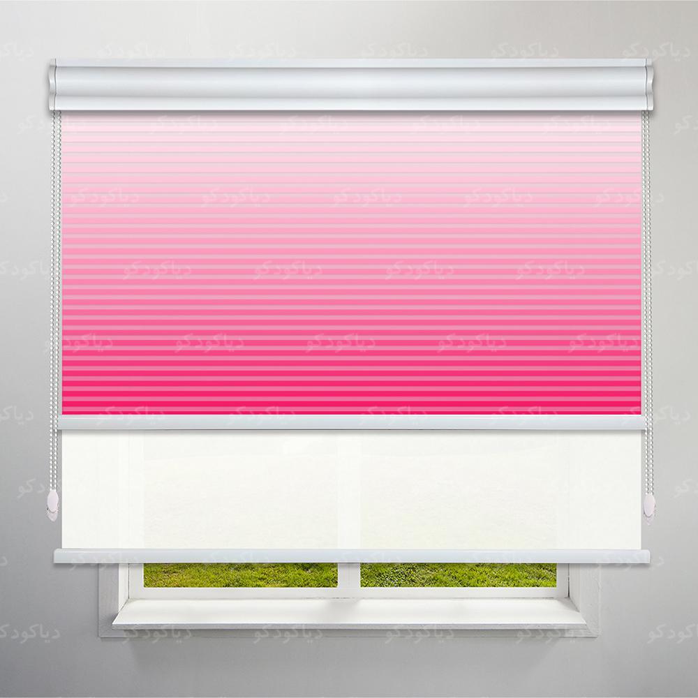 عکس محصول پرده شب و روز 1 سانتی طرح گردینت رنگ سرخابی کد HS1-16