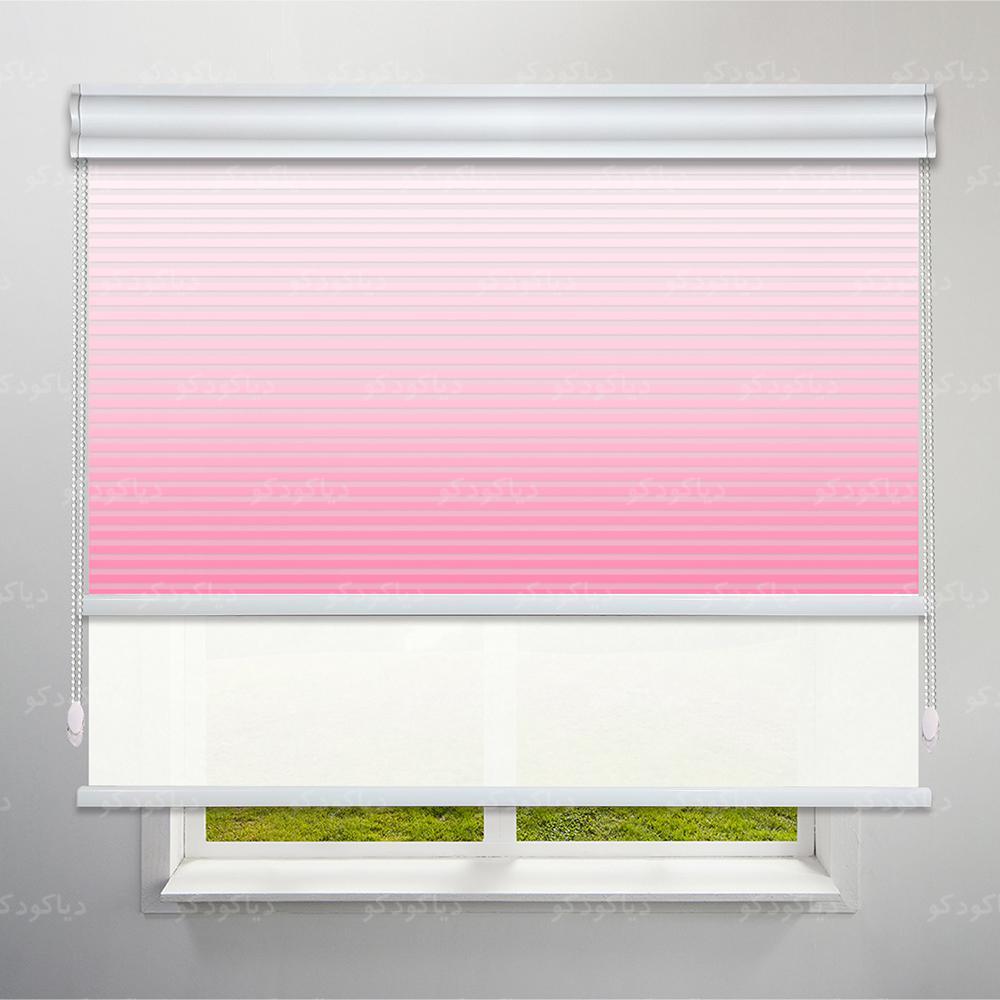 عکس محصول پرده شب و روز 1 سانتی طرح گردینت رنگ صورتی کد HS1-18