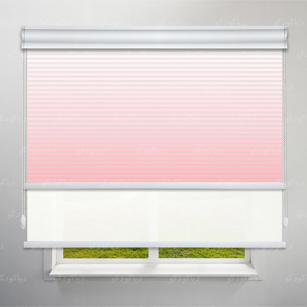 عکس محصول پرده شب و روز 1 سانتی طرح گردینت رنگ کالباسی کد HS2-19