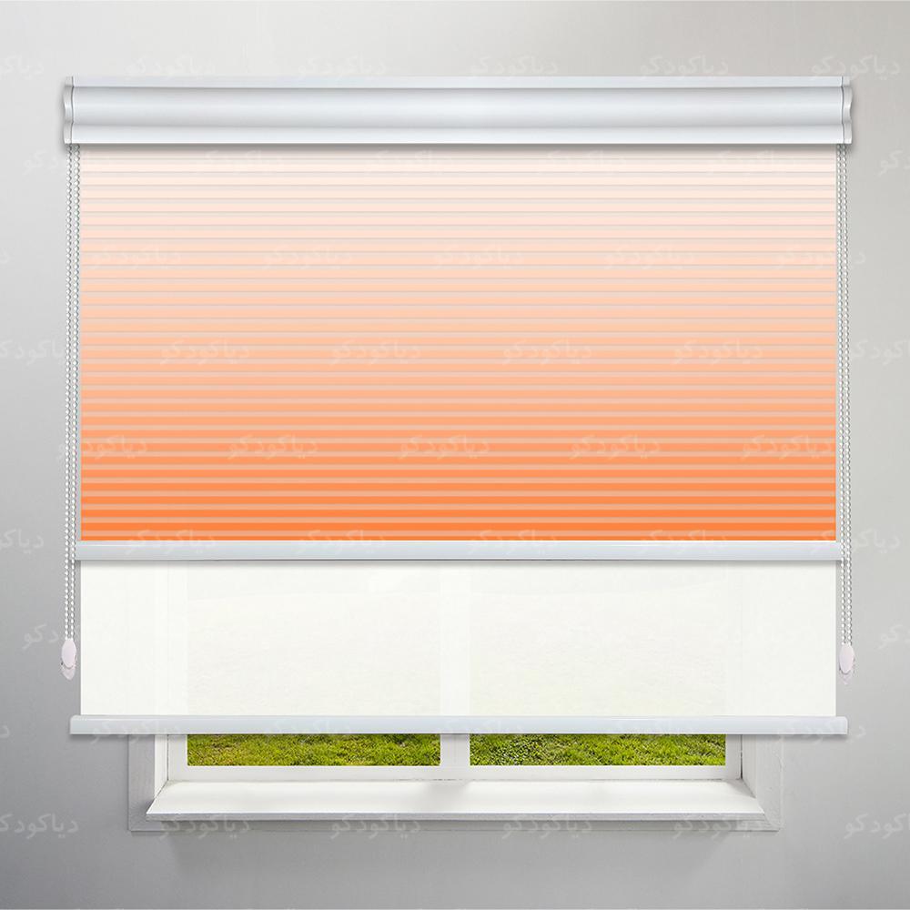 عکس محصول پرده شب و روز 1 سانتی طرح گردینت رنگ نارنجی کد HS1-20