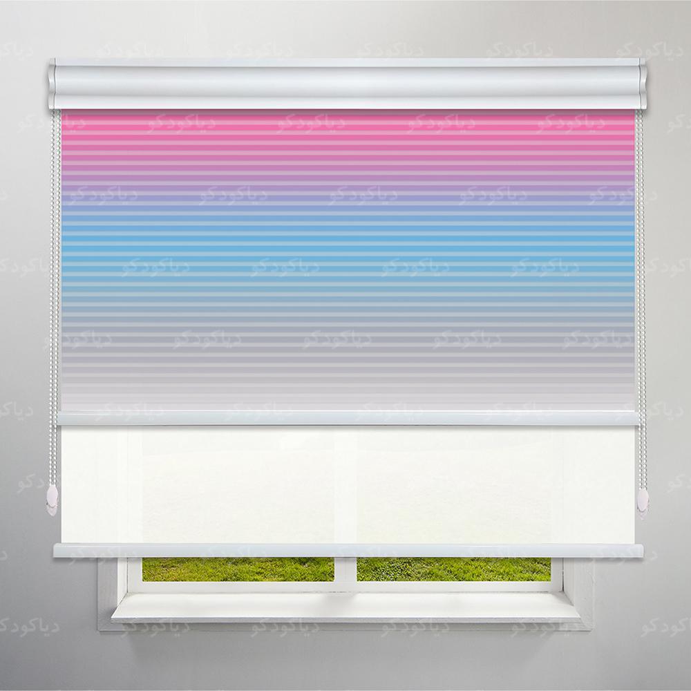 عکس محصول پرده شب و روز 1 سانتی طرح طیف رنگی کد RC-01