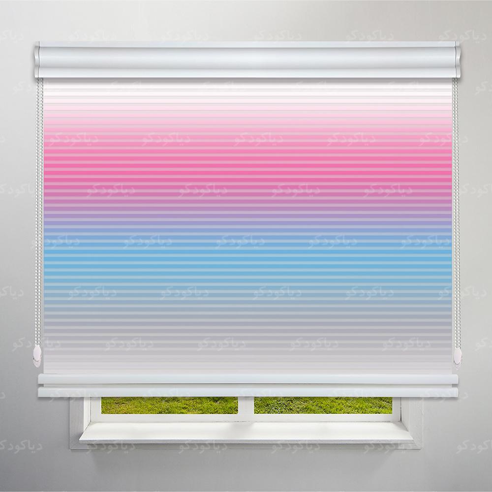 عکس محصول پرده شب و روز 1 سانتی طرح طیف رنگی کد RC-01