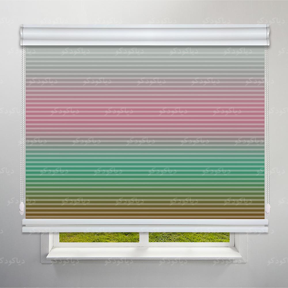 عکس محصول پرده شب و روز 1 سانتی طرح طیف رنگی کد RC-03