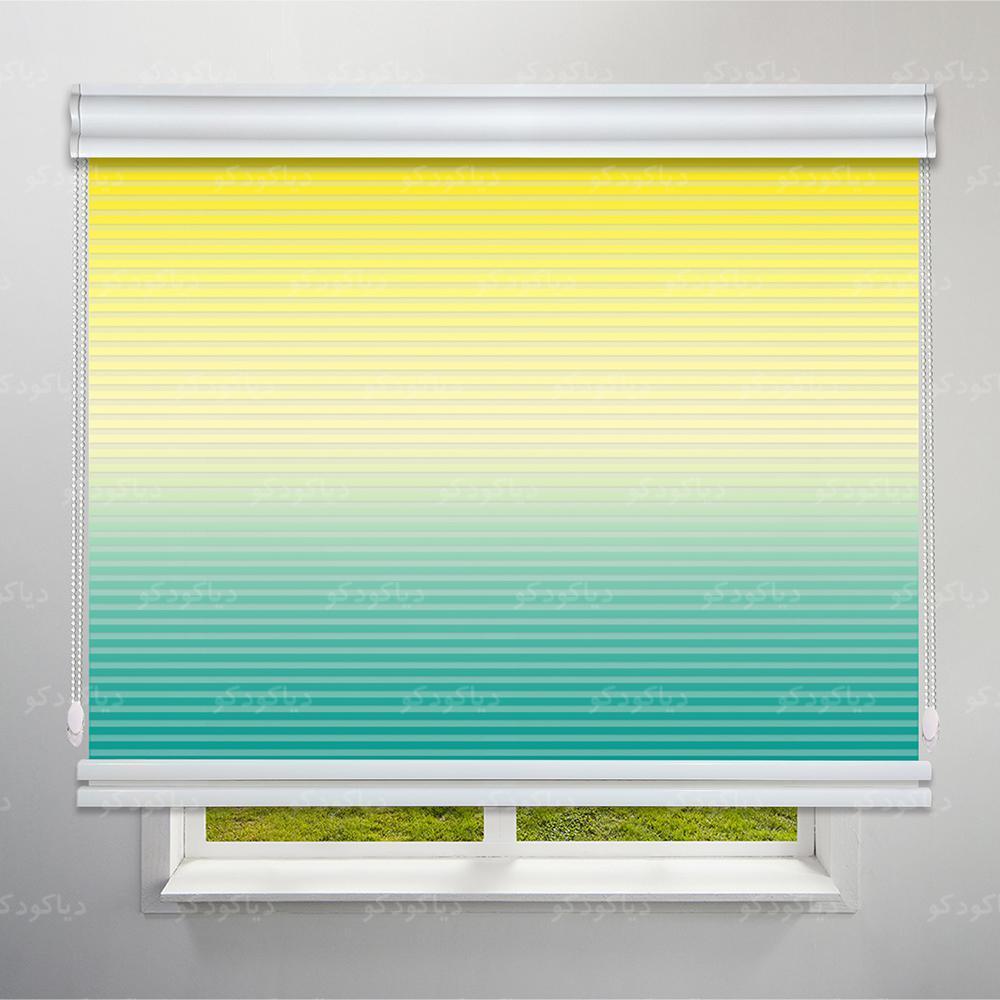 عکس محصول پرده شب و روز 1 سانتی طرح طیف رنگی کد RC-08