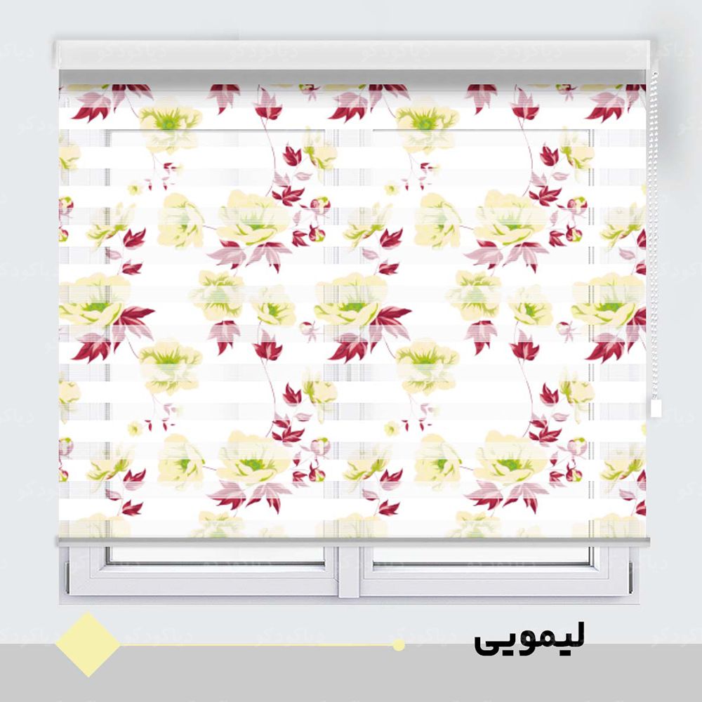 پرده زبرا طرح گل کد TO-7