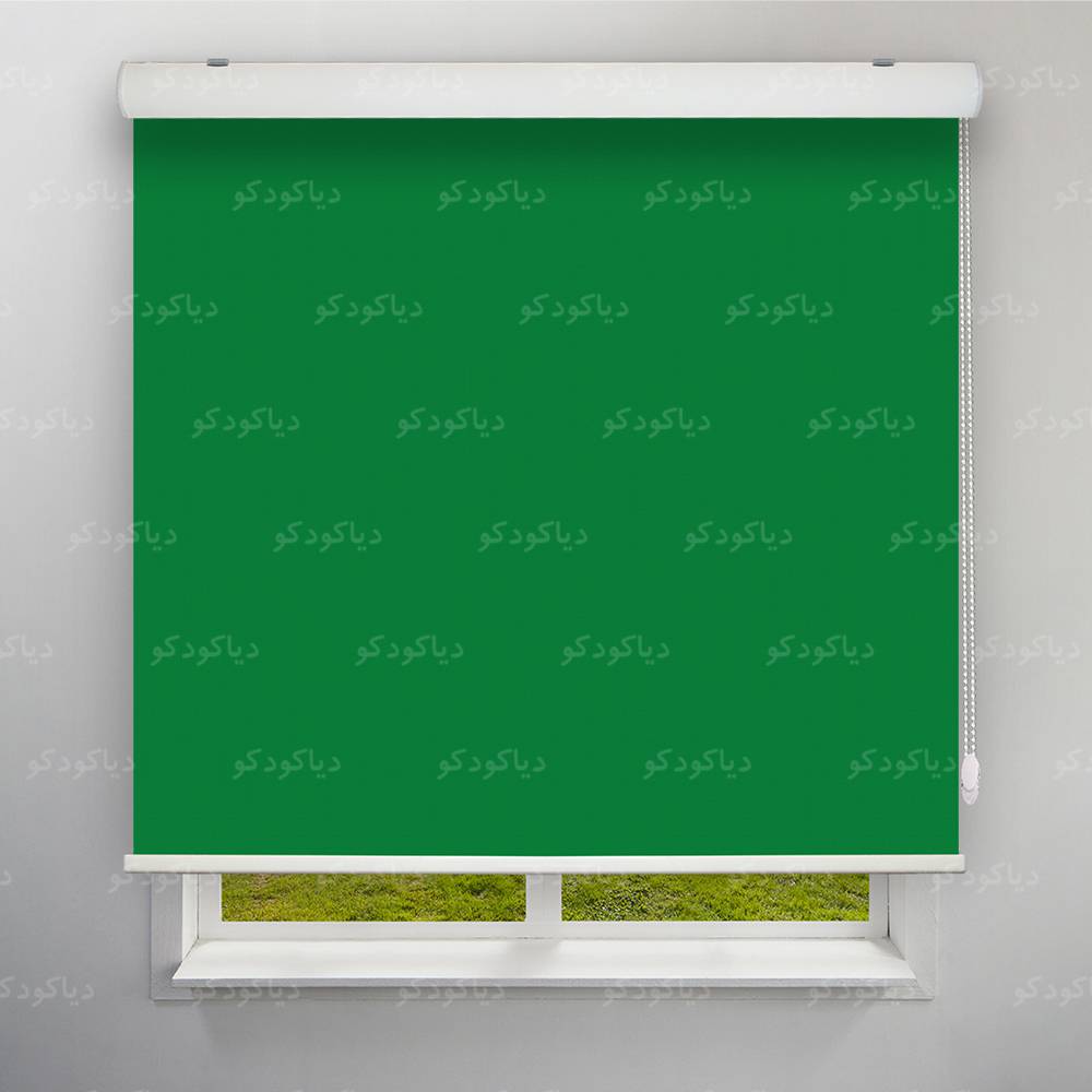 پرده شید رنگ سبز تیره کد COL-10