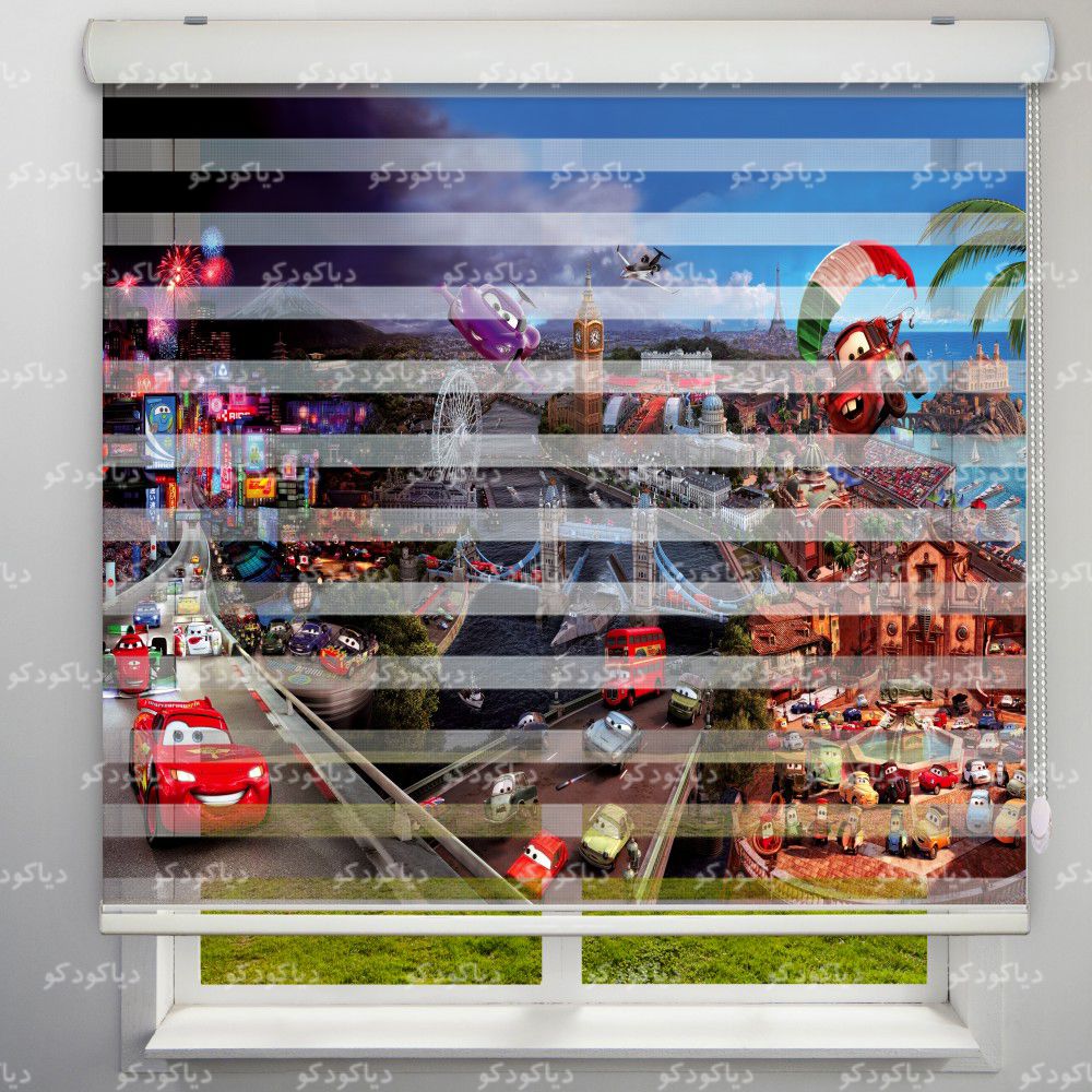 پرده زبرا طرح انیمیشن مک‌کویین کد TD-13